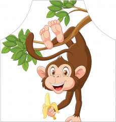 Фартук для кухни «Смешная обезьяна» - Фото 1