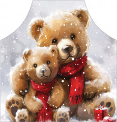 Фартук для кухни «Снежные мишки» - Фото 1