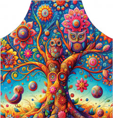 Фартук для кухни «Совы на дереве» - Фото 1