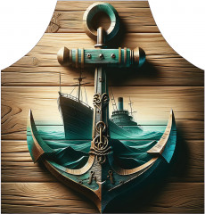 Фартук для кухни «Судно в море» - Фото 1