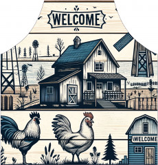 Фартук для кухни «Ферма» - Фото 1