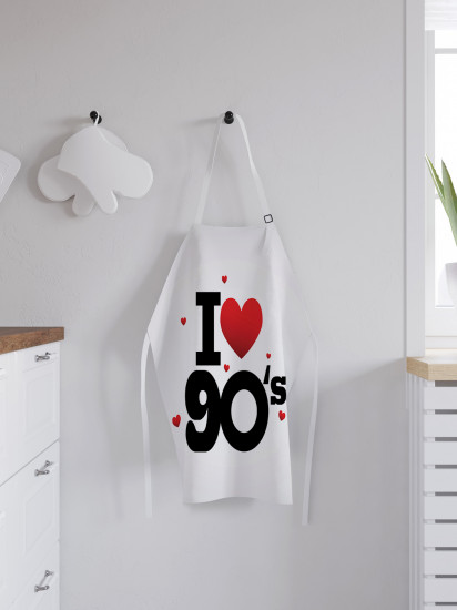Фартук для кухни «Я люблю 90-е»