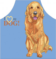 Фартук для кухни «Я люблю мою собаку» - Фото 1