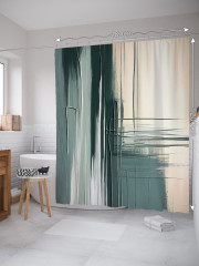 Штора для ванной с водоотталкивающей пропиткой «Абстракция» - Фото 1