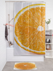 Штора для ванной с водоотталкивающей пропиткой «Апельсин в разрезе» - Фото 2
