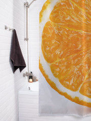 Штора для ванной с водоотталкивающей пропиткой «Апельсин в разрезе» - Фото 3
