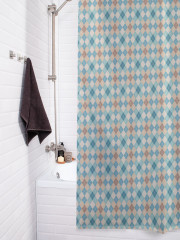 Штора для ванной с водоотталкивающей пропиткой «Аргайл ретро» - Фото 3