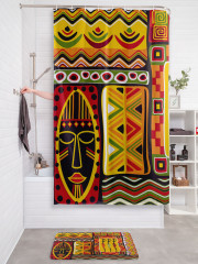 Штора для ванной с водоотталкивающей пропиткой «Африканский этнос» - Фото 2