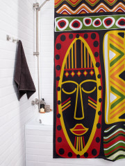 Штора для ванной с водоотталкивающей пропиткой «Африканский этнос» - Фото 3