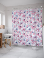 Штора для ванной с водоотталкивающей пропиткой «Бабочки» - Фото 1