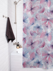 Штора для ванной с водоотталкивающей пропиткой «Бабочки» - Фото 3