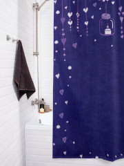 Штора для ванной с водоотталкивающей пропиткой «Баночки с сердечками» - Фото 3