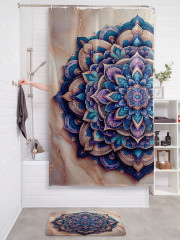 Штора для ванной с водоотталкивающей пропиткой «Богатая мандала» - Фото 2