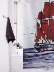 Штора для ванной с водоотталкивающей пропиткой «Быстрый корабль» - Фото 3