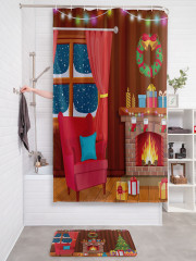 Штора для ванной с водоотталкивающей пропиткой «В ожидании Рождества» - Фото 2