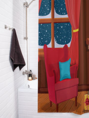 Штора для ванной с водоотталкивающей пропиткой «В ожидании Рождества» - Фото 3