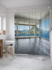 Штора для ванной с водоотталкивающей пропиткой «Веранда с террасой» - Фото 1