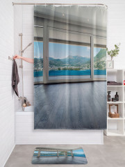 Штора для ванной с водоотталкивающей пропиткой «Веранда с террасой» - Фото 2