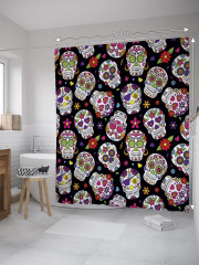 Штора для ванной с водоотталкивающей пропиткой «Выбор сахарных черепов» - Фото 1