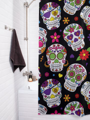 Штора для ванной с водоотталкивающей пропиткой «Выбор сахарных черепов» - Фото 3
