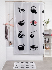 Штора для ванной с водоотталкивающей пропиткой «Выбор японских блюд» - Фото 2