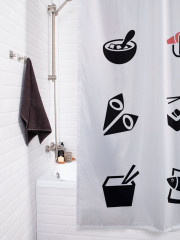 Штора для ванной с водоотталкивающей пропиткой «Выбор японских блюд» - Фото 3