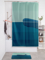 Штора для ванной с водоотталкивающей пропиткой «Выплывший кит» - Фото 2