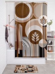 Штора для ванной с водоотталкивающей пропиткой «Геометрическое безумие» - Фото 2