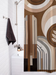 Штора для ванной с водоотталкивающей пропиткой «Геометрическое безумие» - Фото 3