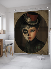 Штора для ванной с водоотталкивающей пропиткой «Готический портрет» - Фото 1