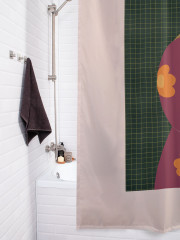 Штора для ванной с водоотталкивающей пропиткой «Девушка с цветком» - Фото 3