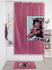 Штора для ванной с водоотталкивающей пропиткой «Девушка самурай» - Фото 2