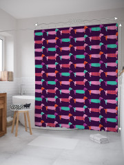 Штора для ванной с водоотталкивающей пропиткой «Длинные таксы» - Фото 1