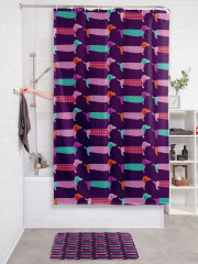 Штора для ванной с водоотталкивающей пропиткой «Длинные таксы» - Фото 2