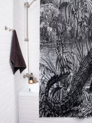 Штора для ванной с водоотталкивающей пропиткой «Древний крокодил» - Фото 3