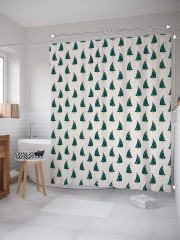 Штора для ванной с водоотталкивающей пропиткой «Ёлочки танцуют» - Фото 1