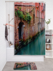 Штора для ванной с водоотталкивающей пропиткой «Канал Венеции» - Фото 2