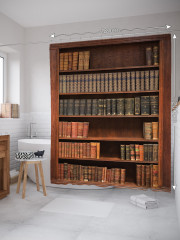 Штора для ванной с водоотталкивающей пропиткой «Книжный набор» - Фото 1