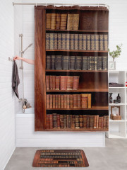 Штора для ванной с водоотталкивающей пропиткой «Книжный набор» - Фото 2