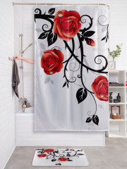Штора для ванной с водоотталкивающей пропиткой «Колючие розы» - Фото 2
