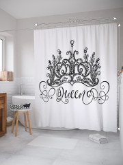 Штора для ванной с водоотталкивающей пропиткой «Королева» - Фото 1