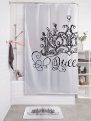 Штора для ванной с водоотталкивающей пропиткой «Королева» - Фото 2