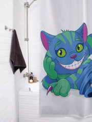 Штора для ванной с водоотталкивающей пропиткой «Кот слушает сказки» - Фото 3