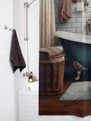 Штора для ванной с водоотталкивающей пропиткой «Кот шпион» - Фото 3