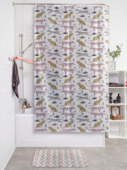 Штора для ванной с водоотталкивающей пропиткой «Леопарды на прогулке» - Фото 2