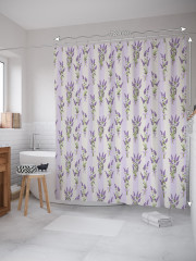 Штора для ванной с водоотталкивающей пропиткой «Лесные кусты» - Фото 1