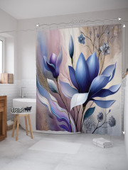 Штора для ванной с водоотталкивающей пропиткой «Магнолия маслом» - Фото 1