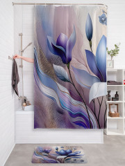 Штора для ванной с водоотталкивающей пропиткой «Магнолия маслом» - Фото 2