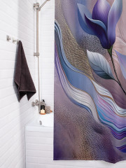 Штора для ванной с водоотталкивающей пропиткой «Магнолия маслом» - Фото 3