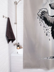 Штора для ванной с водоотталкивающей пропиткой «Медведь в душе» - Фото 3